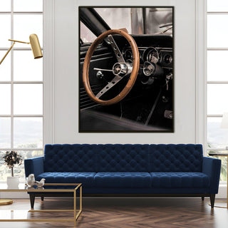 Vintage Cars And Bikes Canvas Wall Art. High Definition Portraits of Automobile. (VCBWA20)