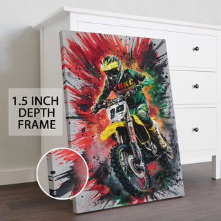 Speed Burst Wall Art Painting, HD Canvas Print, Framed, Ready to Hang. (GRFWA81)