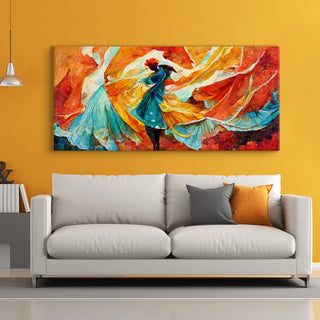 Abstract Modern Art Large Canvas Paintings. Framed Digital Reprints of Famous and Vibrant Artwork (MAWA09)