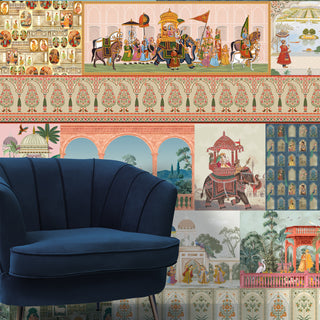 Regal Patchwork Palace – Indian Heritage Collage Wallpaper. (PATCH021)