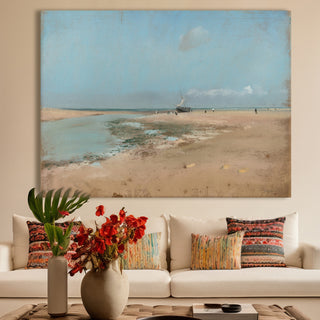 Coastal Seascape by Edgar Degas Painting | HD Canvas Print | Ready to Hang | Wall Art for Bedroom, living room, Hallway (EDWA01)