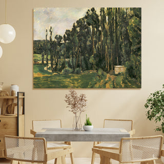 The Alley at Chantilly – Paul Cézanne Painting | HD Canvas Print | Ready to Hang | Wall Art for Bedroom, living room, Hallway (PCWA09)