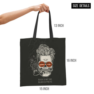 Canvas Zip Clouser Tote Bag for Women – 15x16 Inch Reusable Shopping & Everyday Carry Bag (TOBA02)