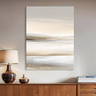 Neutral Abstract Canvas Wall Art – 36x48 Inch Large Modern Painting for Home & Office Decor | HD Canvas Print, Ready to Hang. (ABSWA21)
