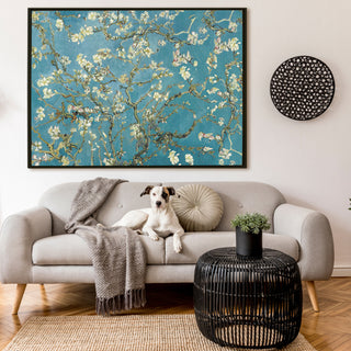 Almond Blossom Floral Giclee Canvas Prints of Van Gogh Paintings Reproduction Flowers Pictures on Canvas Artwork for Bedroom Home Decorations (VAWA01).