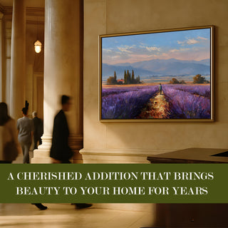 European Cityscape Wall Art, HD Canvas Print, Golden Floater Framed, Ready to Hang, (36 In x 48 In) (EURO-WA-75)