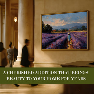 European Cityscape Wall Art, HD Canvas Print, Golden Floater Framed, Ready to Hang, (36 In x 48 In) (EURO-WA-74)