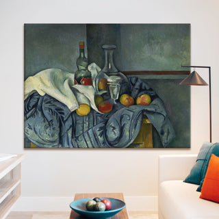 Still Life with Apples – Paul Cézanne Painting | HD Canvas Print | Ready to Hang | Wall Art for Bedroom, living room, Hallway (PCWA05)