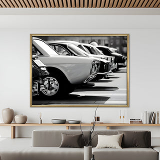 Vintage Cars And Bikes Canvas Wall Art. High Definition Portraits of Automobile. (VCBWA03)