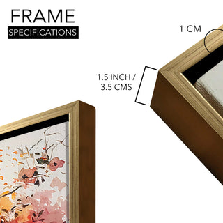 Romantic Couple Wall Art,HD Canvas Print with Premium Golden Floater Frame, Ready to Hang, (36 In x 48 In) (COUPLE-WA-19)