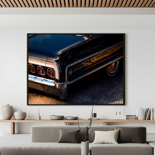 Vintage Cars And Bikes Canvas Wall Art. High Definition Portraits of Automobile. (VCBWA05)