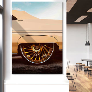 Vintage Cars And Bikes Canvas Wall Art. High Definition Portraits of Automobile. (VCBWA28)