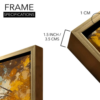 Romantic Couple Wall Art,HD Canvas Print with Premium Golden Floater Frame, Ready to Hang, (36 In x 48 In) (COUPLE-WA-17)