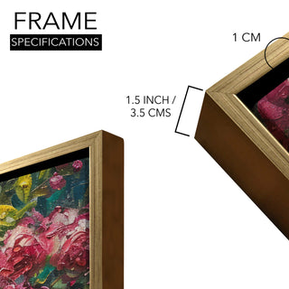 Romantic Couple Wall Art,HD Canvas Print with Premium Golden Floater Frame, Ready to Hang, (36 In x 48 In) (COUPLE-WA-18)