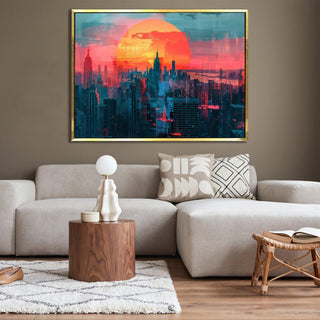 Beautiful Landscapes Painting on Canvas. Large Premium Framed Wall Art for Living Room, Office Spaces.  (LDWA22) - Khirki.in 