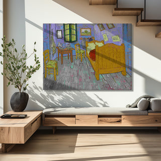 Bedroom In Arles By Vincent Van Gogh - Science Gives Clues To The Bedroom Wall Art, HD Canvas Print, Framed, Ready to Hang. (VAWA017).