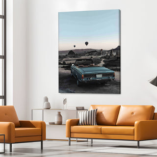 Vintage Cars And Bikes Canvas Wall Art. High Definition Portraits of Automobile. (VCBWA18)