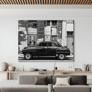 Vintage Cars And Bikes Canvas Wall Art. High Definition Portraits of Automobile. (VCBWA04)
