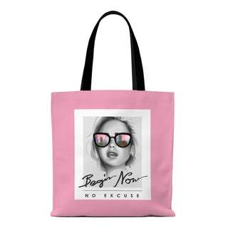 Canvas Zip Clouser Tote Bag for Women – 15x16 Inch Reusable Shopping & Everyday Carry Bag (TOBA19)