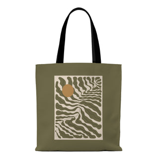Canvas Zip Clouser Tote Bag for Women – 15x16 Inch Reusable Shopping & Everyday Carry Bag (TOBA13)