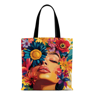 Canvas Zip Clouser Tote Bag for Women – 15x16 Inch Reusable Shopping & Everyday Carry Bag (TOBA14)