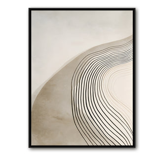 Neutral Abstract Canvas Wall Art – 36x48 Inch Large Modern Painting for Home & Office Decor | HD Canvas Print, Ready to Hang. (ABSWA24)