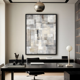 Neutral Abstract Canvas Wall Art – 36x48 Inch Large Modern Painting for Home & Office Decor | HD Canvas Print, Ready to Hang. (ABSWA26)