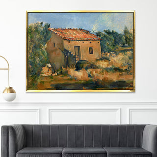 The Old House – Paul Cézanne Painting | HD Canvas Print | Ready to Hang | Wall Art for Bedroom, living room, Hallway (PCWA06)