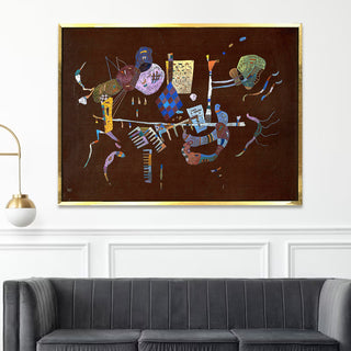 Brown with Supplement – Wassily Kandinsky Painting | HD Canvas Print | Ready to Hang | Wall Art for Bedroom, living room, Hallway (WKWA06)