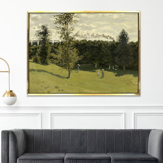 Claude Monet Train in the Countryside Painting | HD Canvas Print | Ready to Hang | Wall Art for Bedroom, living room, Hallway (CMWA09)