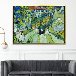 Garden At Arles By Vincent Van Gogh Wall Art, HD Canvas Print, Framed, Ready to Hang. (VAWA019)