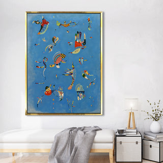 Sky Blue – Wassily Kandinsky Painting | HD Canvas Print | Ready to Hang | Wall Art for Bedroom, living room, Hallway (WKWA05)
