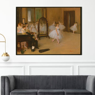 The Dance Class – Edgar Degas Painting | HD Canvas Print | Ready to Hang | Wall Art for Bedroom, living room, Hallway (EDWA05)