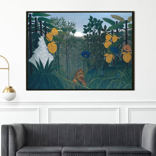 The Repast Of The Lion – Henri Rousseau Painting | HD Canvas Print | Ready to Hang | Wall Art for Bedroom, living room, Hallway (HRWA11)