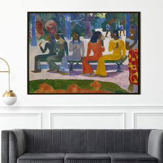 Tahitian Women on the Beach – Paul Gauguin Painting | HD Canvas Print | Ready to Hang | Wall Art for Bedroom, living room, Hallway (PGWA03)