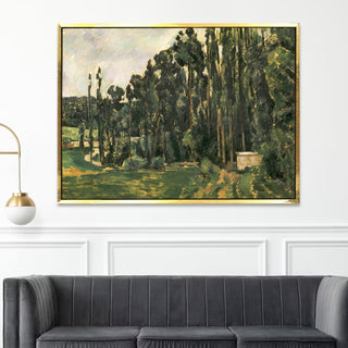 The Alley at Chantilly – Paul Cézanne Painting | HD Canvas Print | Ready to Hang | Wall Art for Bedroom, living room, Hallway (PCWA09)