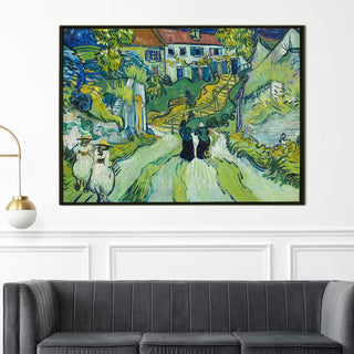 Garden At Arles By Vincent Van Gogh Wall Art, HD Canvas Print, Framed, Ready to Hang. (VAWA019)