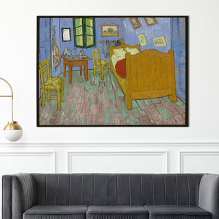 Bedroom In Arles By Vincent Van Gogh - Science Gives Clues To The Bedroom Wall Art, HD Canvas Print, Framed, Ready to Hang. (VAWA017).