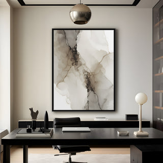 Neutral Abstract Canvas Wall Art – 36x48 Inch Large Modern Painting for Home & Office Decor | HD Canvas Print, Ready to Hang. (ABSWA22)