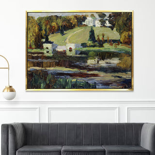 View of the Park of the Estate in Moscow – Wassily Kandinsky Painting | HD Canvas Print | Ready to Hang | Wall Art for Bedroom, living room, Hallway (WKWA09)