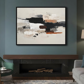 Abstract Wall Art – 48x36 Inch Large Contemporary Canvas Painting (ABSWA28)