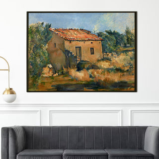 The Old House – Paul Cézanne Painting | HD Canvas Print | Ready to Hang | Wall Art for Bedroom, living room, Hallway (PCWA06)