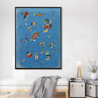 Sky Blue – Wassily Kandinsky Painting | HD Canvas Print | Ready to Hang | Wall Art for Bedroom, living room, Hallway (WKWA05)