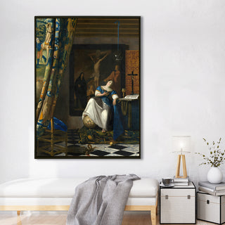 The Allegory of Faith – Johannes Vermeer Painting | HD Canvas Print | Ready to Hang | Wall Art for Bedroom, living room, Hallway (JVWA11)