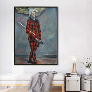 Harlequin – Paul Cézanne Painting | HD Canvas Print | Ready to Hang | Wall Art for Bedroom, living room, Hallway (PCWA01)