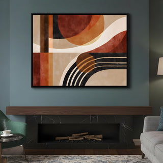 Abstract Wall Art – 48x36 Inch Large Contemporary Canvas Painting (ABSWA25)