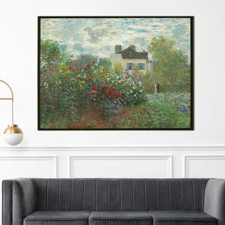 The Artist’s Garden at Argenteuil Painting | HD Canvas Print | Ready to Hang | Wall Art for Bedroom, living room, Hallway (CMWA14)