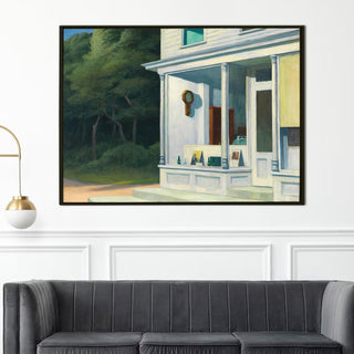 Seven A.M. – Edward Hopper Painting | HD Canvas Print | Ready to Hang | Wall Art for Bedroom, living room, Hallway (EHWA05)