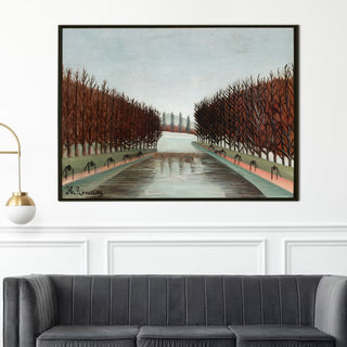 Avenue in the Park of Saint-Cloud – Henri Rousseau Painting | HD Canvas Print | Ready to Hang | Wall Art for Bedroom, living room, Hallway (HRWA05)