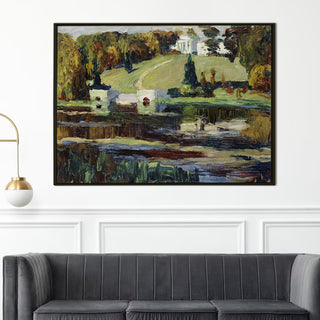 View of the Park of the Estate in Moscow – Wassily Kandinsky Painting | HD Canvas Print | Ready to Hang | Wall Art for Bedroom, living room, Hallway (WKWA09)